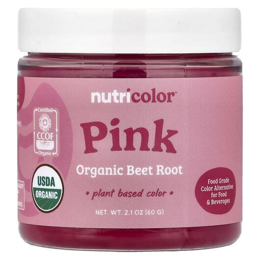Основне фото товара Nutricolor Pink Organic Beet Root, Червоний буряк, 60 г