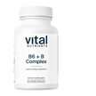 Фото товару Vital Nutrients, B6 + B Complex, B-комплекс, 60 капсул