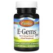 Фото товару E-Gems Plus 400 IU 268 mg, Вітамін E Токофероли, 50 капсул