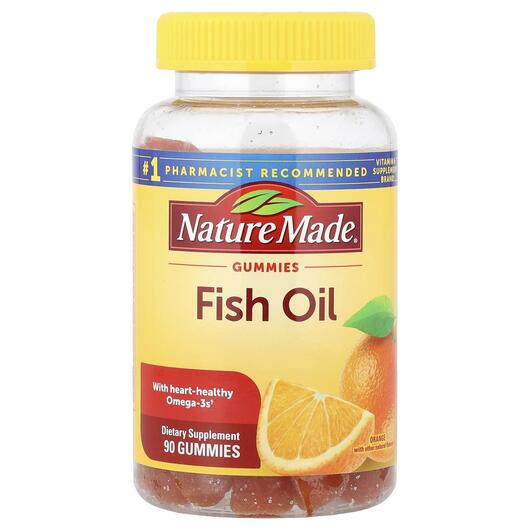 Основне фото товара Fish Oil Gummies Strawberry Lemon & Orange, Омега 3, 90 табле