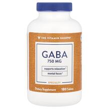 ГАМК GABA 750 mg TheVitaminShoppe 180 таблеток