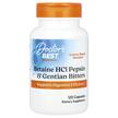 Фото товара Бетаин HCL, Betaine HCL Pepsin and Gentian Bitters, 120 капсул