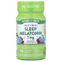 Just 4 Kidz Sleep Melatonin Delicious Grape 1 mg Мелатонин