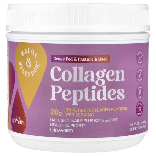 Основное фото товара Коллаген, Kalos & Splendor Collagen Peptides Unflavored, 300 