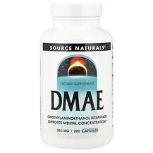 DMAE 351 mg ДMAE 351 мг Source Naturals 200 капсул DMAE 351 mg ДMAE 351 мг Source Naturals 200 капсул