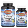 EcoSmart Omega-3, Риб'ячий жир Омега-3 1000 мг 90 +, 30 к...