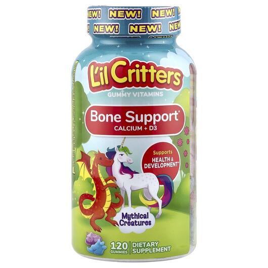 Основне фото товара Mythical Creatures Bone Support Calcium + D3, Кальцій, 120 таблет