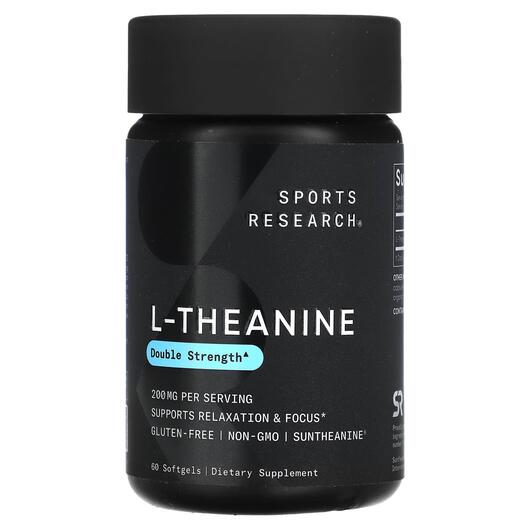 Основное фото товара Sports Research, L-Теанин, L-theanine 200 mg, 60 капсул
