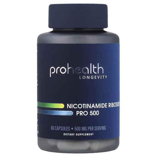 Основное фото товара Витамин B3 Ніацин, Nicotinamide Riboside Pro 500, 60 капсул