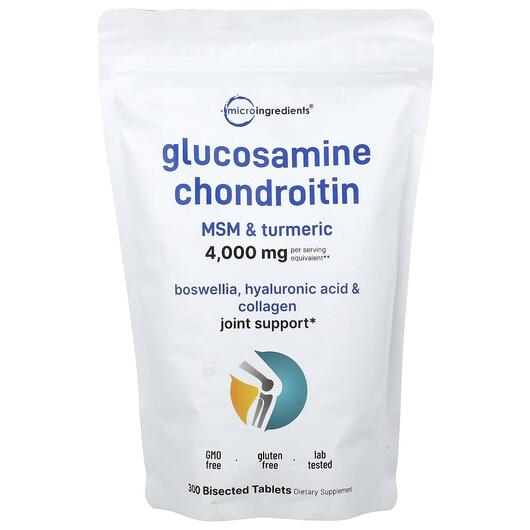 Основное фото товара Glucosamine Chondroitin MSM &, Глюкозамин Хондроитин, 300 таб