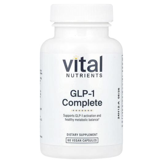 Основне фото товара Vital Nutrients, GLP-1 Complete, Пробіотики, 60 капсул
