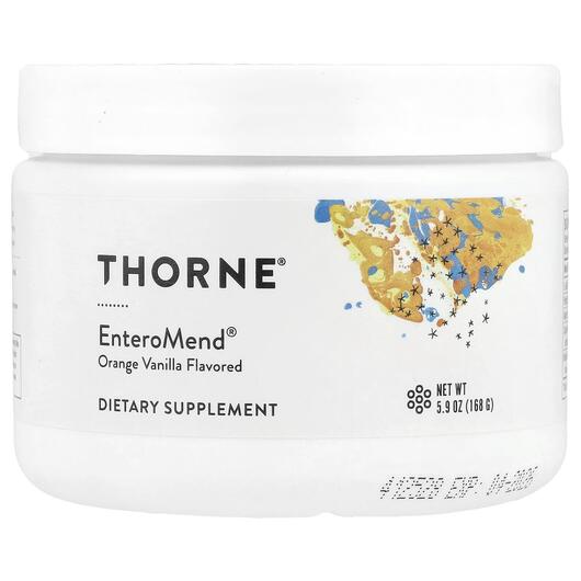 Основне фото товара Thorne, EnteroMend Orange Vanilla, Ферменти, 168 г