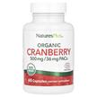 Фото товару Natures Plus, Organic Cranberry 500 mg, Журавлина, 60 капсул
