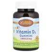 Фото товара Carlson, Витамин D3 1000 МЕ, Kid's Vitamin D3 Gummies, 60 ко