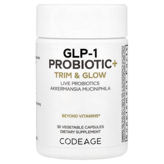 Основне фото товара CodeAge, GPL-1 Probiotic + Trim & Glow, Аккермансія, 30 капсу