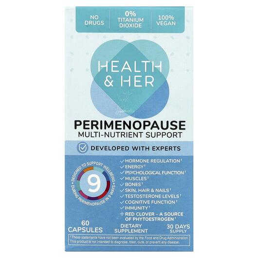 Основне фото товара Perimenopause Multi-Nutrient Support, Підтримка менопаузи, 60 кап
