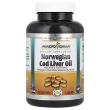 Norwegian Cod Liver Oil Lemon 1250 mg Масло печени
