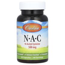 NAC 500 mg N-ацетилцистеин Carlson 60 капсул
