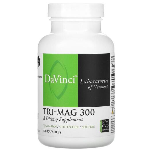 Основное фото товара DaVinci Laboratories, Магний, Tri-Mag 300, 120 капсул
