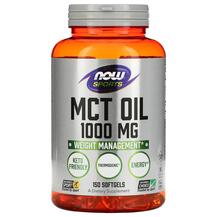 MCT Олія MCT Oil 1000 mg NOW 150 капсул