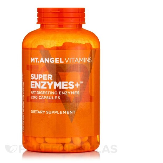 Основне фото товара Mt. Angel Vitamins, Super Enzymes +, Ферменти, 200 капсул