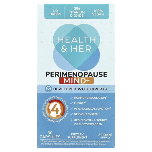 Основное фото товара Поддержка менопаузы, Perimenopause Mind+, 30 капсул