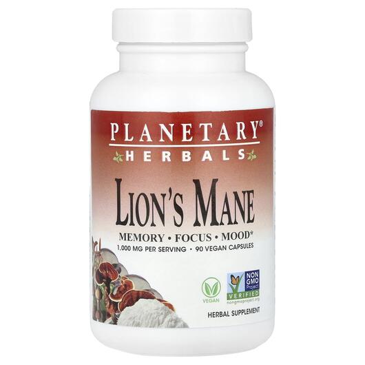 Основне фото товара Lion's Mane 1000 mg, Гриби Левова Грива, 90 капсул