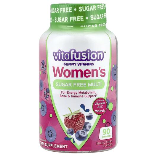 Основное фото товара Women's Multi Gummy Vitamins Sugar, Витамины для женщин, 90 