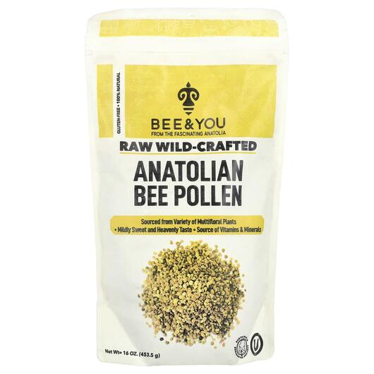 Основное фото товара Пчелиная пыльца, Raw Wild-Crafted Anatolian Bee Pollen, 453.5 г