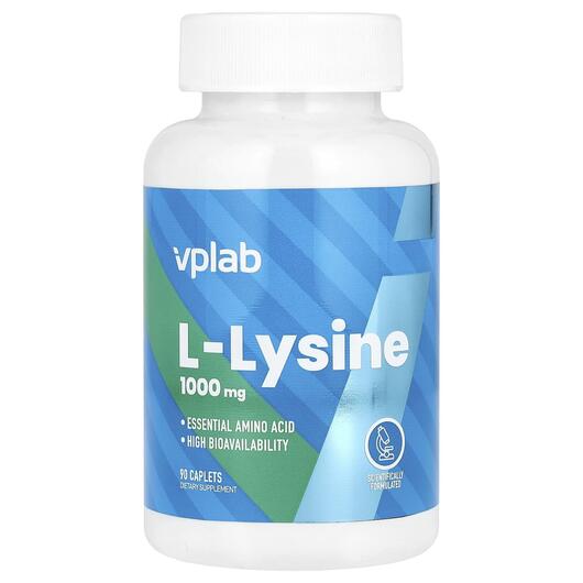 Основное фото товара Vplab, L-Лизин, L-Lysine 1000 mg, 90 таблеток