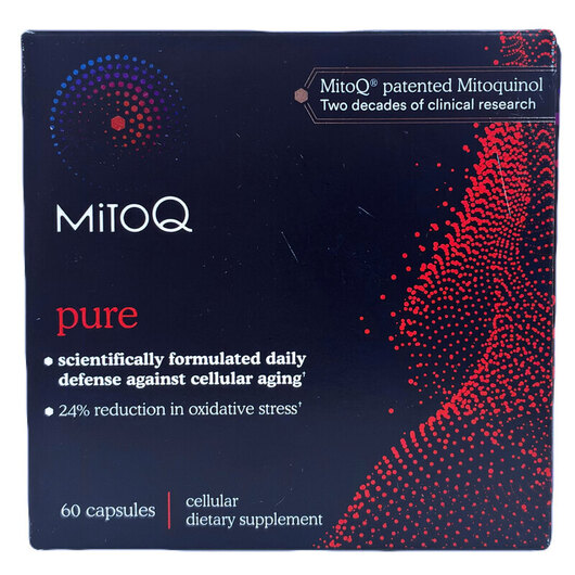 Основне фото товара MitoQ, MitoQ Pure 10 mg, Пьюр, 60 капсул