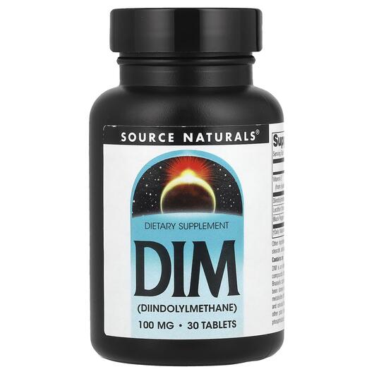 Основное фото товара Source Naturals, Дииндолилметан, DIM 100 mg, 30 таблеток