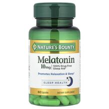 Melatonin 10 mg Мелатонин 10 мг Nature's Bounty 60 капсул
