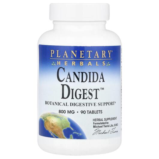 Основне фото товара Planetary Herbals, Candida Digest, Підтримка Кандиди, 90 таблеток