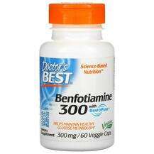 Doctor's Best, Benfotiamine 300 mg, Бенфотіамін 300 мг, 60 капсул