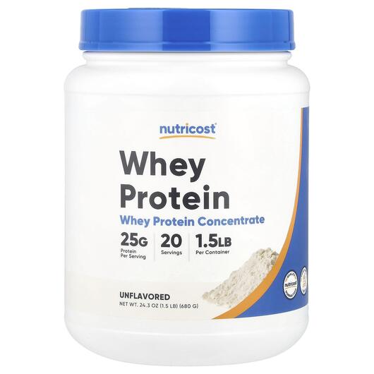 Основне фото товара Whey Protein Concentrate Unflavored, Протеїн Ізолят, 680 г