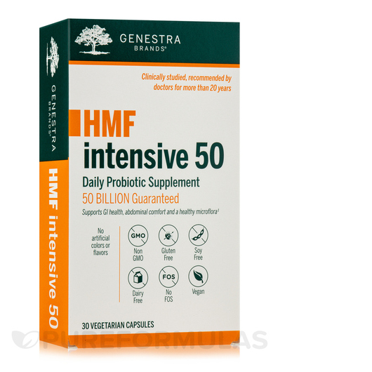Основне фото товара Genestra, HMF Intensive 50, Пробіотики, 30 капсул