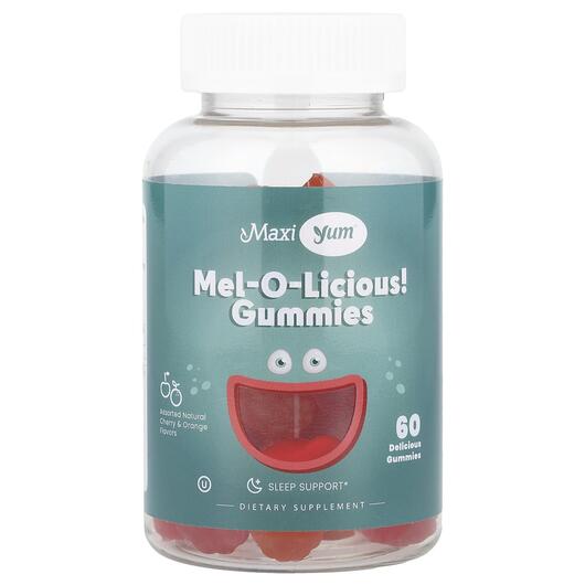 Основное фото товара Mel-O-Licious! Gummies Natural Cherry & Orange, Мелатонин, 60