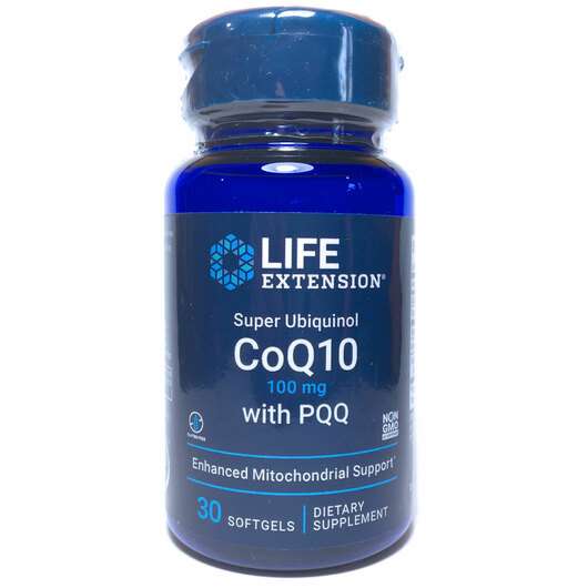 Основне фото товара Life Extension, Super Ubiquinol CoQ10 100 mg with PQQ, Супер У...