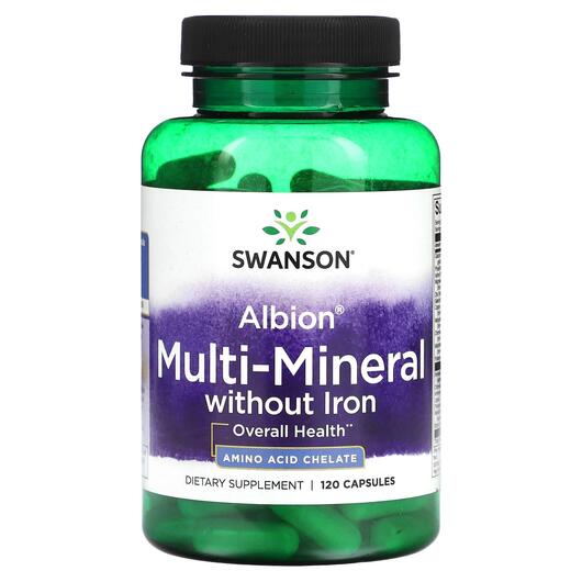 Основне фото товара Albion Multi-Mineral without Iron, Мультивітаміни, 120 капсул