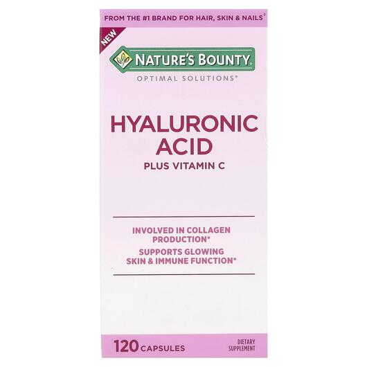 Основне фото товара Optimal Solutions Hyaluronic Acid, Гіалуронова кислота, 120 капсу