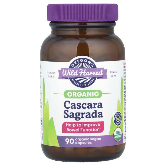 Основне фото товара Organic Cascara Sagrada, Каскара, 90 капсул