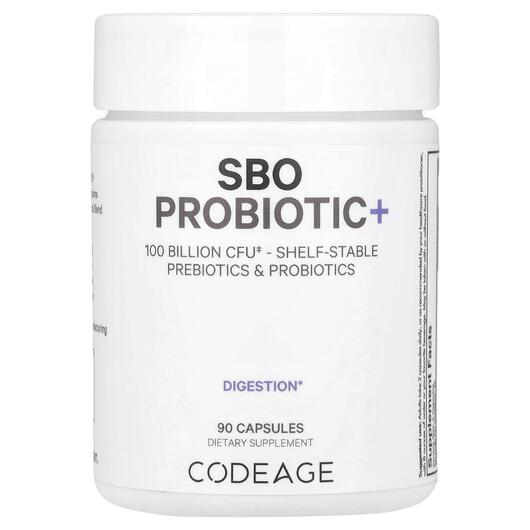 Основне фото товара Digestion SBO Probiotic+ 100 Billion CFU, Пробіотики, 90 капсул