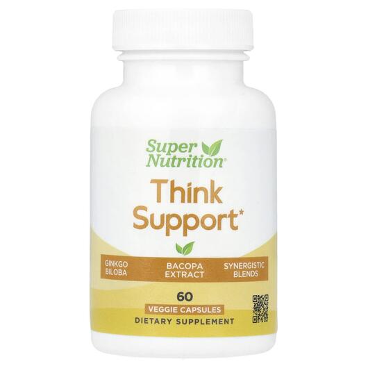 Основне фото товара Think Support with Ginkgo Biloba Skullcap, Гінкго Білоба, 60 капс