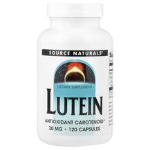 Lutein 20 mg 120 Лютеин 20 мг Source Naturals 120 капсул