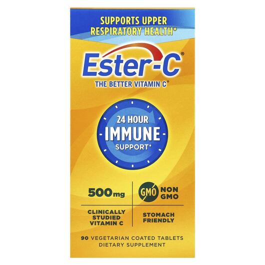 Основное фото товара Ester-C, Эстер-С, 24 Hour Immune Support 1000 mg, 90 таблеток