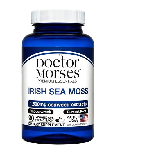 Основное фото товара Ирландский морской мох, Irish Sea Moss 1500 mg, 90 капсул