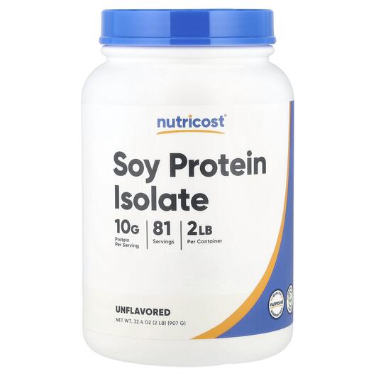 Основное фото товара Nutricost, Протеин, Soy Protein Isolate Unflavored, 907 г