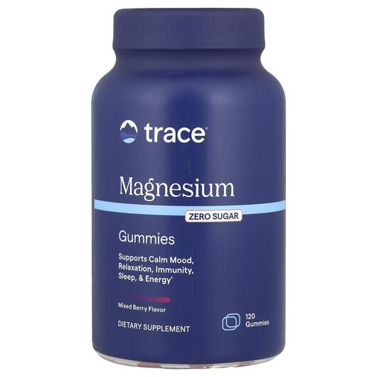 Основне фото товара Trace, Magnesium Gummies Mixed Berry, Магній, 120 таблеток