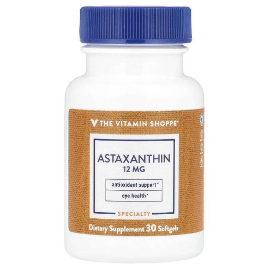 Основне фото товара TheVitaminShoppe, Astaxanthin, Астаксантин, 30 капсул